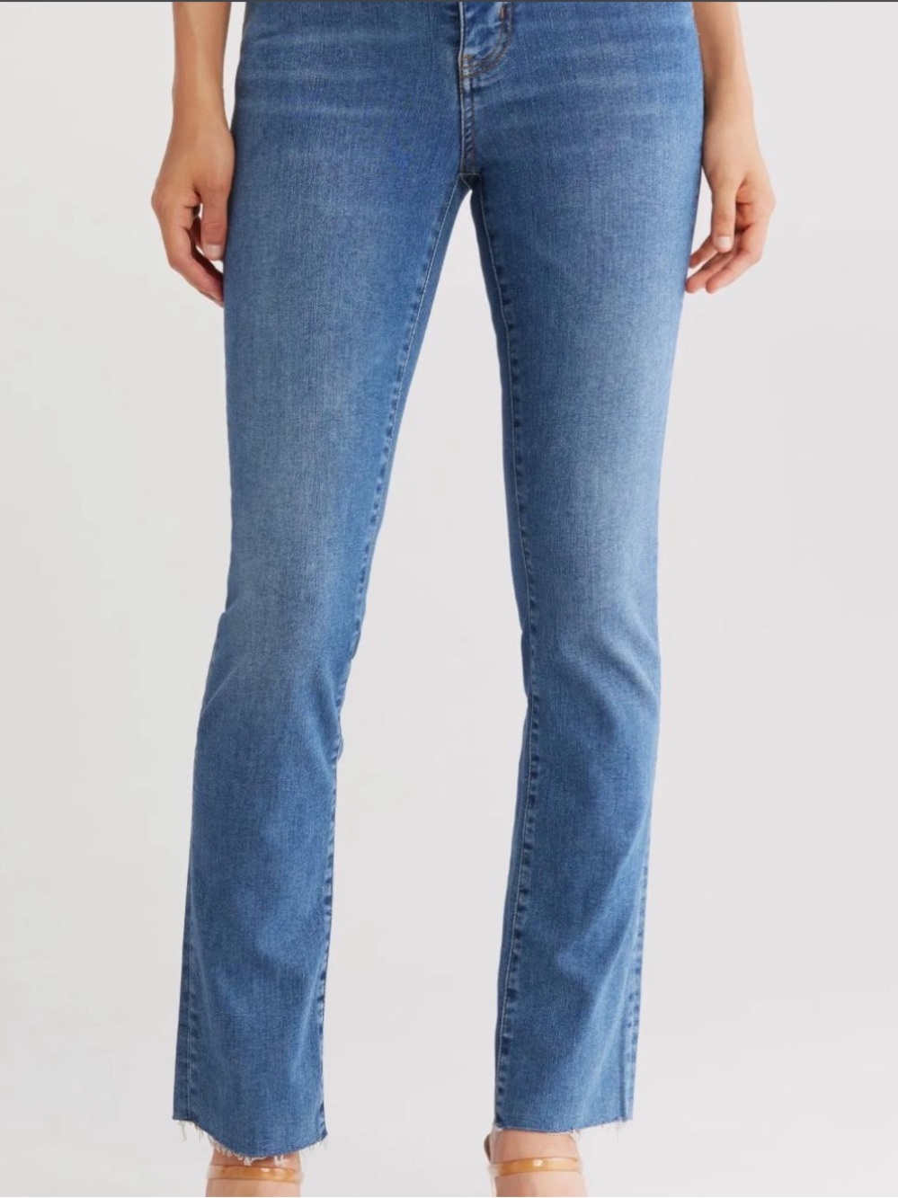 Frame Denim Light Blue Straight-Leg Jeans